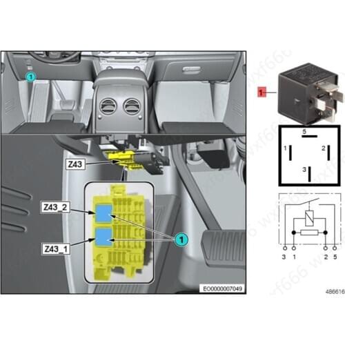 Car Moving switch fuse socket E39 520 E46 325 E53b mwX5 E60 E64 E90 X5 E70 rol lsr oyc eph ant omg hos tcu lli nan Relay