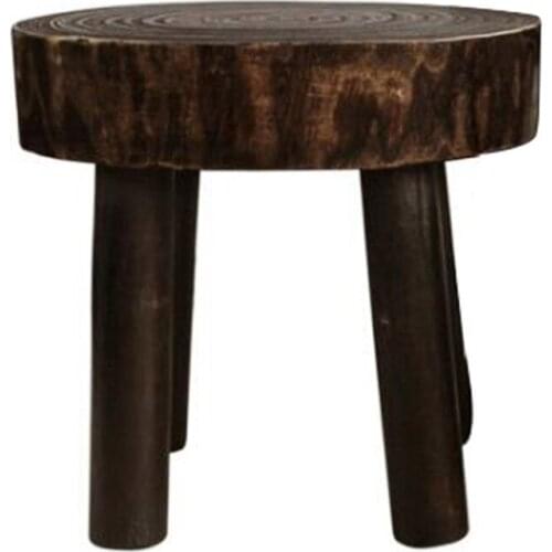 Plant Flower Pot Display Vintage Chinese Style Nordic Solid Wood Handmade Foot Rest Home Decor Household Shoe Changing Stool