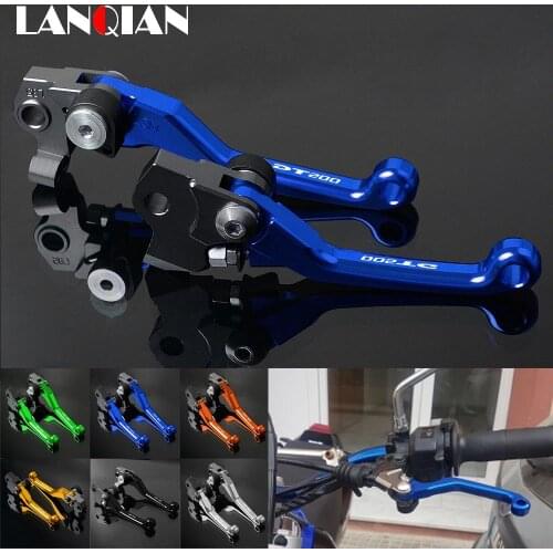 For Yamaha DT200 Dirt Bike Pivot Lever Motorcycle Aluminum Brake Clutch Lever DT 200 1988 1989 1990 1991 1992 1993 1994 Parts