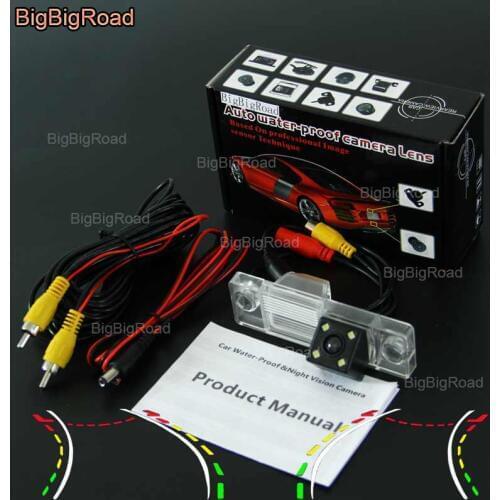 BigBigRoad Car Intelligent Dynamic Track Rear View Camera Night Vision Waterproof Backup Reversing Camera For chery cown 1 / X1