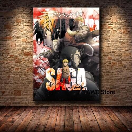 Classic Anime TV Series Movie Vinland Saga HD Print Canvas Painting Poster Living Room Bedroom Decoration Painting Home Decor