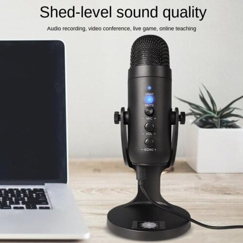 Snowman USB Capacitor Microphone Computer Mobile Game Live K Song Recording Microphone Set Type Diaphragm Style Model Number