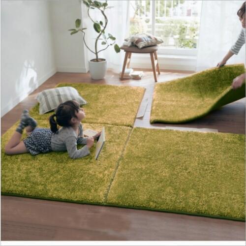9 Colors Puzzle Mat Long Hair Carpet Living Room Door Mat Baby Crawling Cutting Area Rug Kids Play Carpet Floor