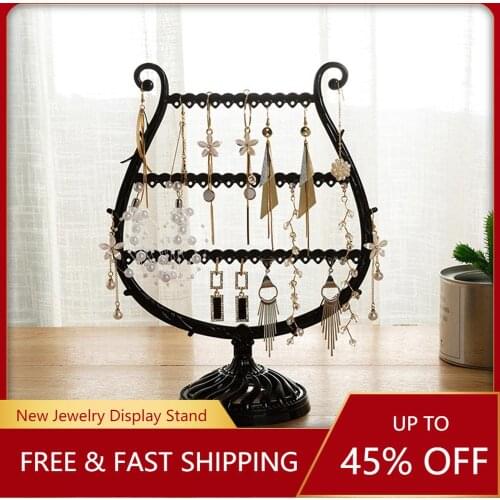 Creative Wine Cup Shape Earrings Bracelet Storage Shelf Jewelry Display Holder Ear Stud Stand Antler Tree jewelry Organizer