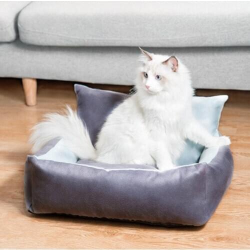 Pet Bed For Dogs Soft Cat Lounger Mechine Washable Dog Bed Durable Bench Warm Nest Dog Cushion