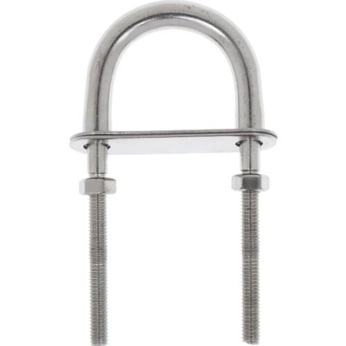304 Stainless Steel Boat Bow / Stern Eye, U-, Marine Rigging M5*78