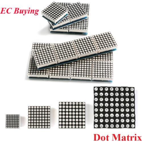 MAX7219 8*8 Dot Matrix LED Display Module 2/4/8 in one Digital Tube Microcontroller Control For Arduino Electronic DIY Kit