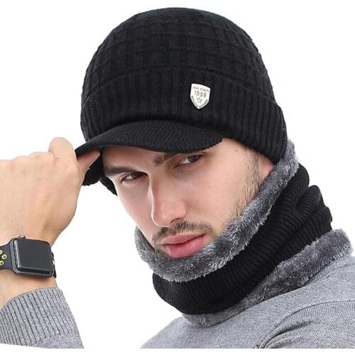 Fashion Winter Hat Skullies Beanies Hats Winter Beanies For Men Women Wool Scarf Caps Balaclava Mask Gorras Bonnet Knitted Hat