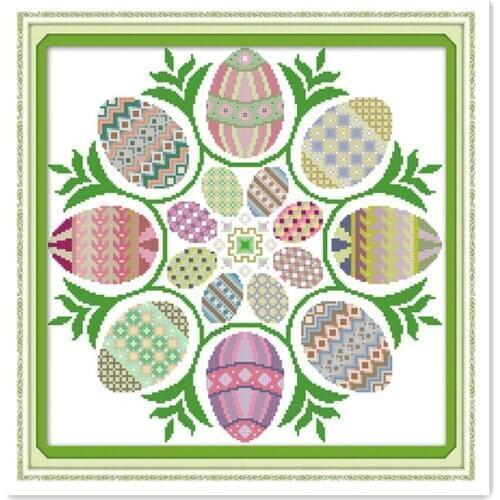 Joy Sunday Merry Christmas Manual DIY 11CT 14CT Printing Cross stitch Kit Halloween Egg Furniture Cloth Decorative painting
