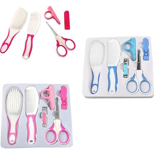 6pcs/Set Newborn Baby Kids Nail Hair Health Care Grooming Manicure Brush Kit