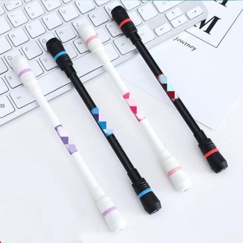 Cool Gaming Spinning Pen 0.5mm Erasable Gel Pen Ballpoint for Kids Students Writing Toy Finger Movement Decompression Stationery