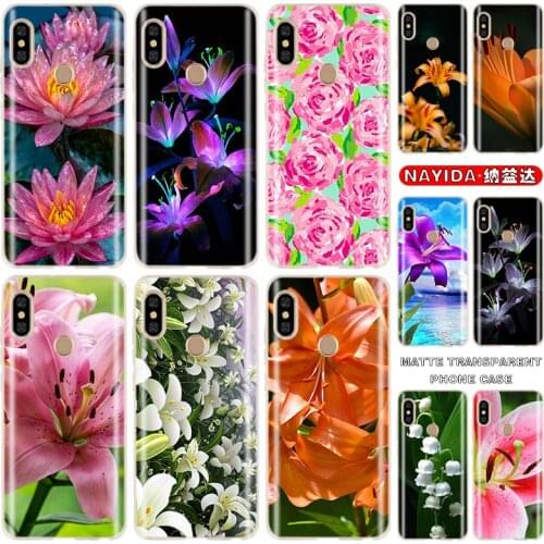 Soft Silicone Case For Xiaomi Redmi 9A 8A 7A Note 10 9 8 7 6 5 Pro Max 10s 9s 9T 8T Cover lily