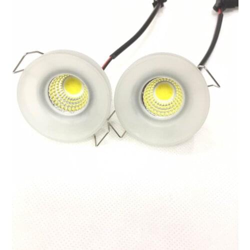 6Stück diameter 45mm 3 W LED Mini Einbauleuchte Rund verstellbarer Spot Deckenlampe 95-265 V LED-Schrankleuchte
