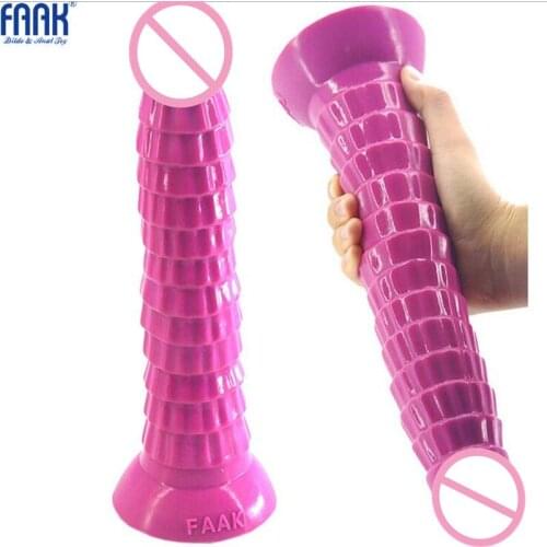Unisex! Silicone Tower Big Anal Dildo Female Masturbation G-Spot Stimulus Male Prostata Massage Butt Plug Adult Sex Toy