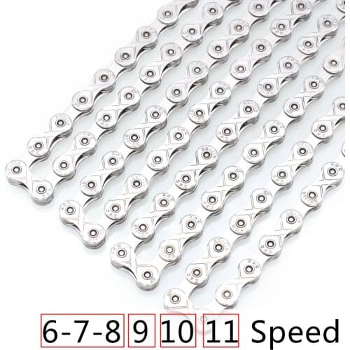 EverDawn Bicycle Chain 6/7/8 9 10 11 12 speed Plating High End Steel Anti-rust Bike Chain for Mountain Road bike116L