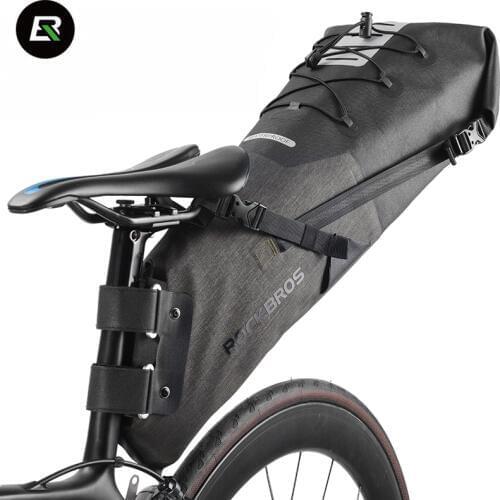 Rockbros Mountain Road Bike Bag 8-14L Waterproof MTB Bicycle Bag Cycling Rear Seat Saddle Bag Bike Accessories Bolsa Bicicleta
