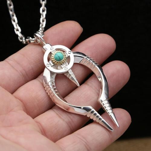 S925 Sterling Silver Jewelry Retro Thai Silver Takahashi Goro Feather Popular Male And Female Pendants