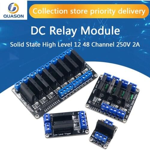 1 2 4 8 Channel 5V DC Relay Module Solid State High Level SSR AVR DSP G3MB-202P Relay for Arduino