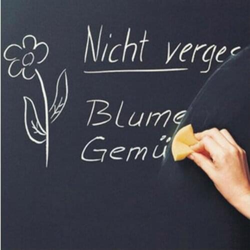 1pc School Blackboard Sticker Removable Vinyl Rescalable Research Board Message Board 45x100cm (Without Chalk)
