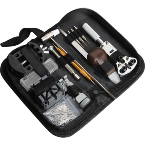 136pcs Watch Back Cover Case Opener Remover Battery Change Watchmaker Repair Tool Kit