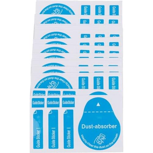 30Pcs Cell phone dust absorber dedust sticker screen protectors