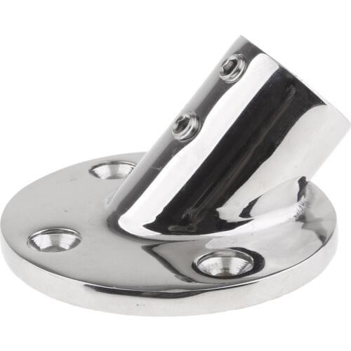 316 Stainless Steel 45 Degree Marine Boat Hand Rail Fitting 7/8" 22mm