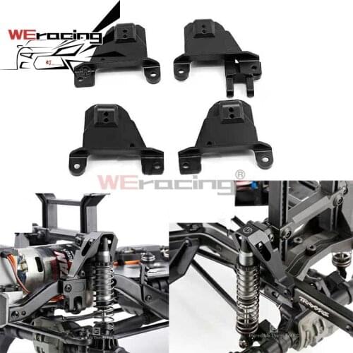 4pcs Aluminum Front Rear Shock Towers with Adjustable Mount Shock Damper Towers Mount for TRAXXAS TRX4 1/10 RC Crawler Car