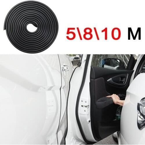 5/8/10M Car SUV U Type Universal Car Door Edge Guards Trim Styling Moulding Protection Strip Scratch Protector for Auto Vehicle