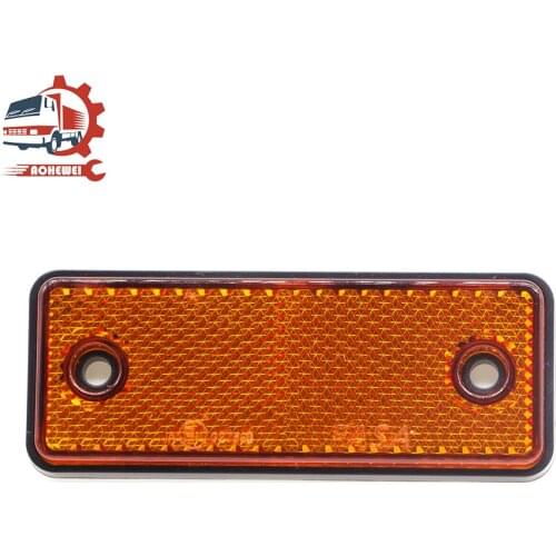 AOHEWEI Side Reflector Screw Fixed Red Reflective Strips for Bicycle Boat Motorcycle Trailer Caravan Safety Driving Warning Mark