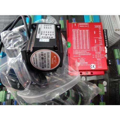 2phase NEMA23 57mm closed loop stepper motor 2.2Nm(314oz-in) YK257EC80E1-KZ01 shaft diameter 8mm with driver SSD2505M