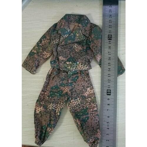 1/6th WWII German Armored Forces Camouflage Suit for 12" Male Figure