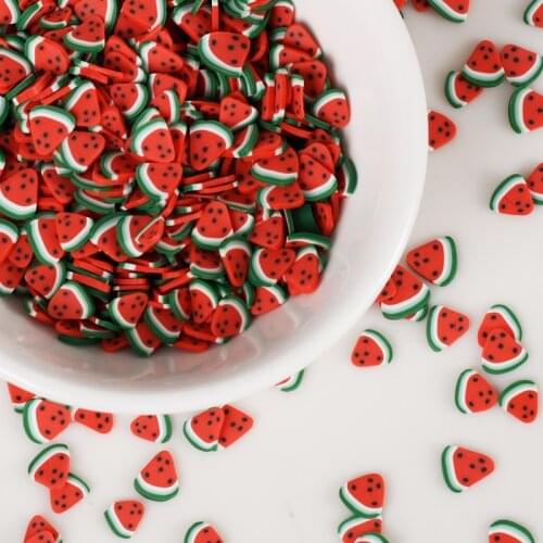 20g/Lots Watermelon Kawaii Additive For Slime Kit Polymer Clay Cartoon Sprinkles DIY Filler Decor Accessories Fluffy Plasticine