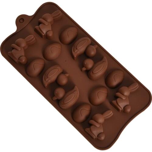 Coffee Chocolate Mould Rabbits, ducks and small animals Chocolate Cake Soap Mold Ice Trays Baking Mould Cake Decorating