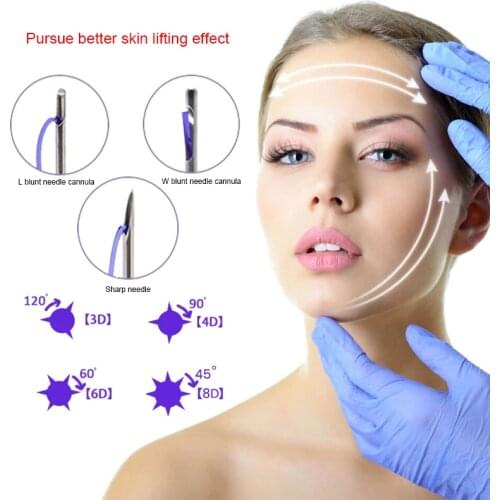 Korea Mesotherapy Pdo Thread 3d 4d 6d 8d Barb Cog Face Lifting Anti-Wrinkle Polydioxanone Threads