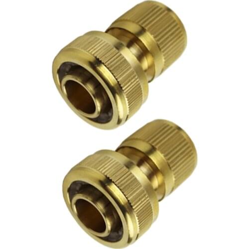 3/4 inch Brass Hose Coupling Joint Garden Watering Tap Pipe Quick Connector