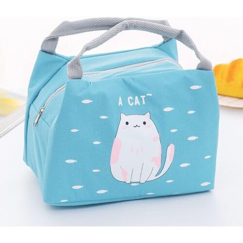 Cartoon Pattern Fresh Insulation Lunch Bag For Women Student Kid Thermal Insulated Picnic Food Cooler Box Tote Storage Ice Bags