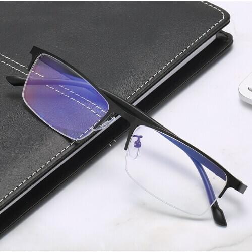 Mens Reading Glasses Anti-Blu-ray Mens Optical Computer Glasses Ultra Light Mirror Reading Glasses Anti-reflection Mirror New