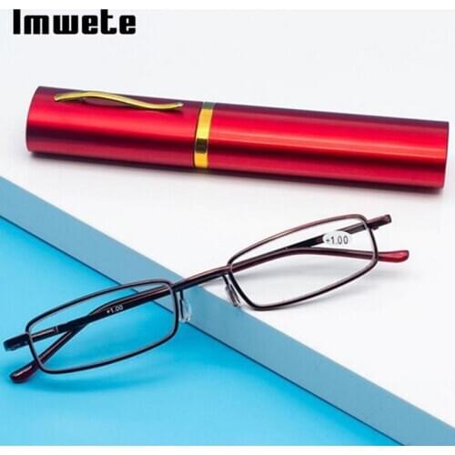 Imwete Metal Glasses for Farsightedness Men Women Retro Reading Glasses Presbyopia Diopter +1.0 +1.5 +2.0 +2.5 +3.0 +3.5 +4.0