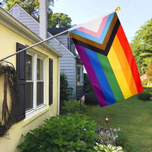 Rainbow Pride Flag Vivid Bright Colour Fade Resistant Victory For Love For Indoor Outdoor JS22