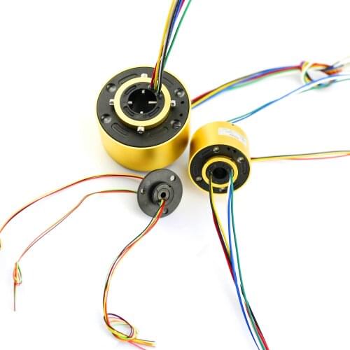 MOFLON slipring through bore slip ring hole size 20mm OD42mm 2X5A electric slip ring