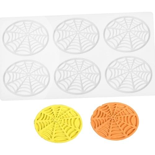 Diy Silicone Chocolate Decorative Mold 6 Cobweb Fondant Candy Mould Cake Decorating Making Home Kitchen Handmade Baking Tools