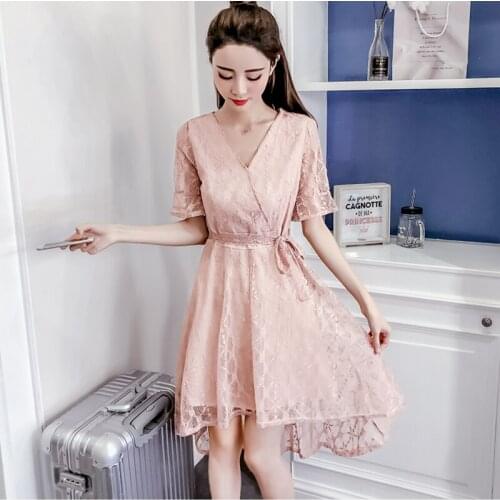 Age-reducing Trendy Products! Fairy Must-Have ~ Spot Summer Womens New Slim Lace Dresses For Women 2021