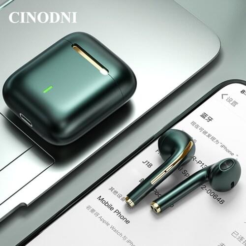 TWS Bluetooth 5.0 Earphones Wireless Headphone 9D Stereo Sports Waterproof Earbuds Headsets J18