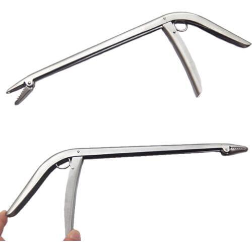 Stainless Steel Unhooking Device Fish Clamp Clip Catch Remover Plier Fishing Hook Tool Fish Tackle Control Fish Pliers Pesca #84