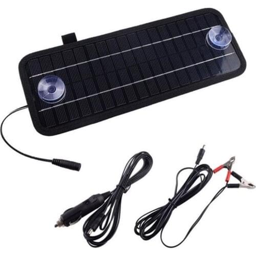 Solar Car Charger 12V 4.5W Solar Charger Solar Panel Battery Maintainer for Car Automobile Motorcycle Boat Battery Fish Finder