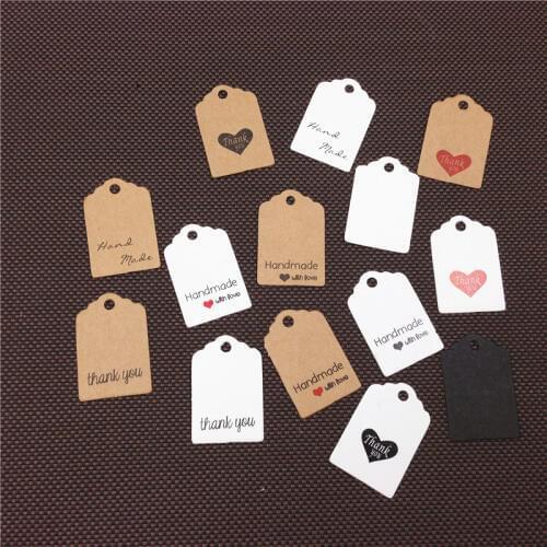 500PCS 30*20mm Hollow Love Kraft Paper Tag White Cardboard Wedding Party Label Garment Tag DIY Lovely Head Label Festival Note