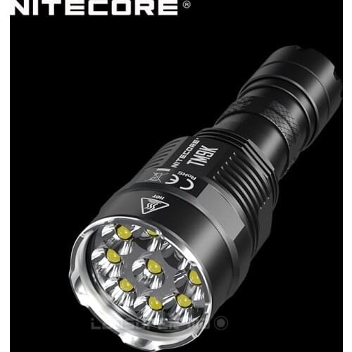 9500 Lumens NITECORE TM9K 9 x CREE XP-L HD V6 LEDs Ultra Compact Tactical Flashlight Built-in 21700 Li-ion 5000mAh Battery