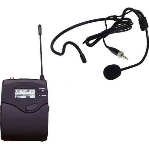 Bolymic 8400 bodypack and black headset Wireless microphone system Professional Headset microphone for school stage wedding
