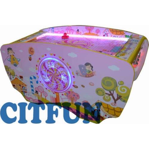Kids Coin operated mini Candy world air hockey table machine;Amusement popular game machines GM014E