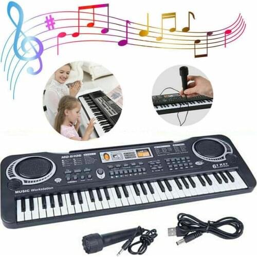 Childrens Multifunctional Electronic Piano 37/61 Key USB Digital Keyboard Piano Puzzle Childrens Music Instrument